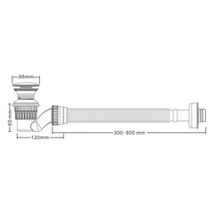 Bộ xi phông nhấn thoát nước rửa mặt 93026 – ảnh 3