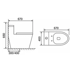 Bồn Cầu 1 Khối Đặt Nền B-1108 – ảnh 3