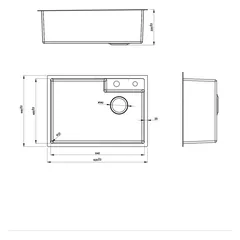 Chậu bếp 1 hố SG-6244CX – ảnh 3