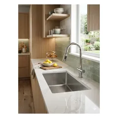 Vòi rửa bát 2 nguồn nóng lạnh, kết hợp giây rút SG-8805-VR – ảnh 3