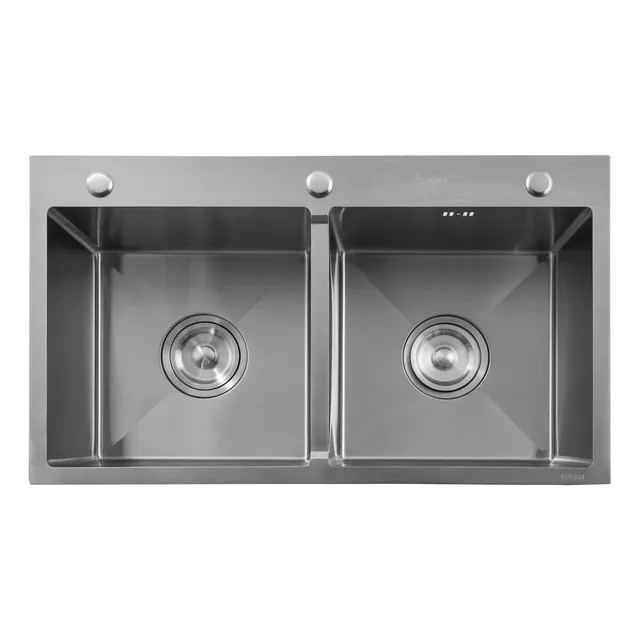 Chậu bếp 2 hố SG-8248M