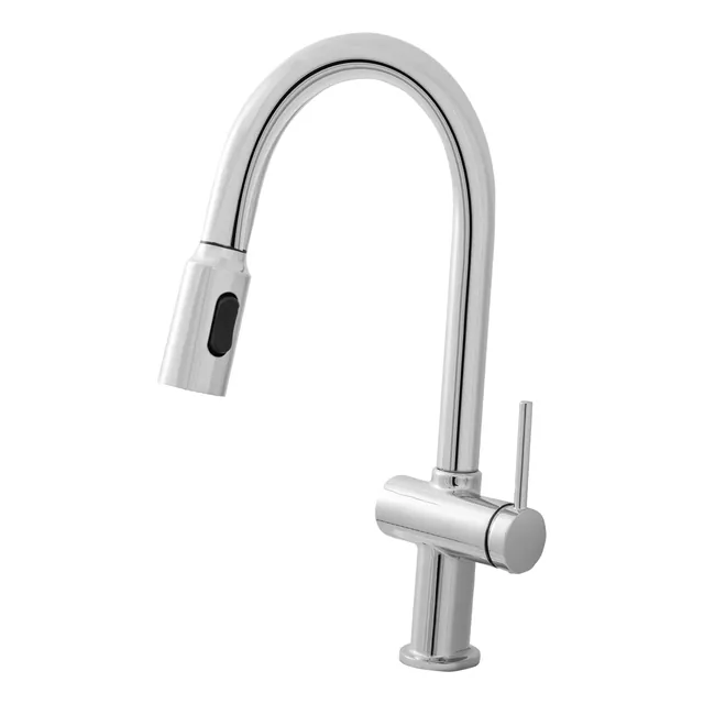 Vòi rửa bát 2 nguồn nóng lạnh, kết hợp giây rút SG-8805-VR
