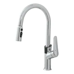 Vòi rửa bát hiển thị nhiệt độ 2 nguồn nóng lạnh, kết hợp giây rút SG-8806-ND – ảnh 1