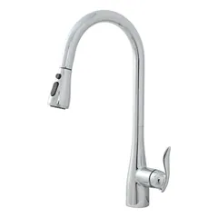 Vòi rửa bát 2 nguồn nóng lạnh, kết hợp giây rút SG-8808-VR – ảnh 1